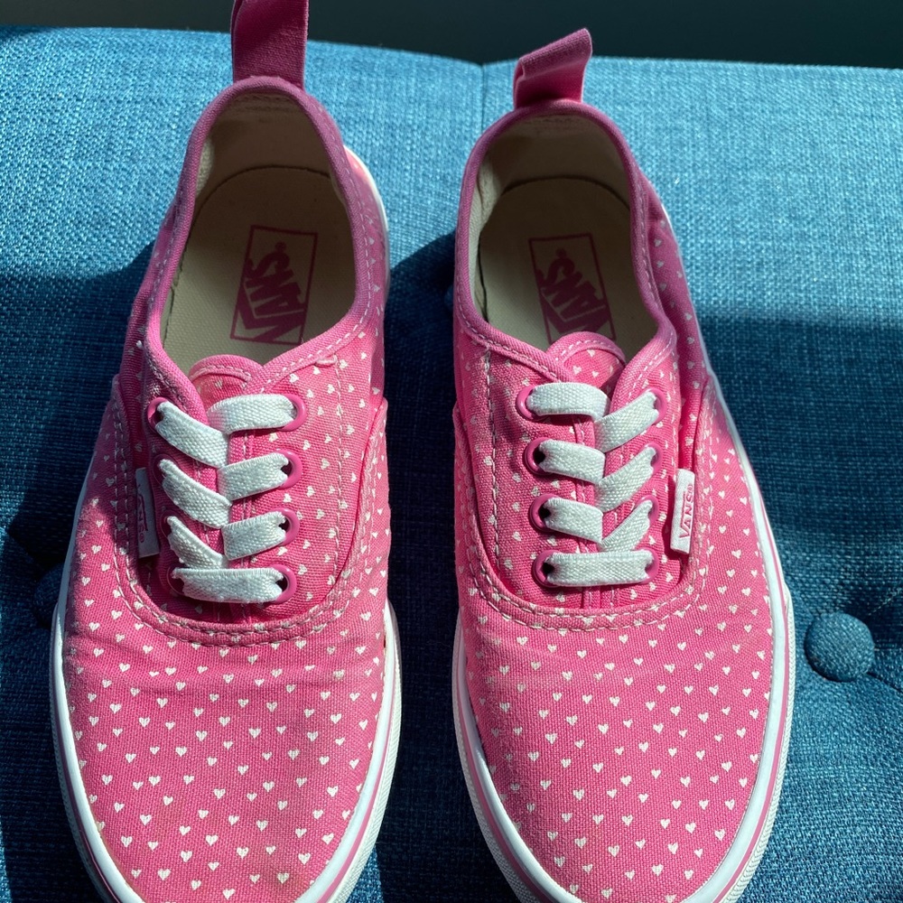 Girl’s Pink Polka Dot (no tie)Vans - Size 2.5